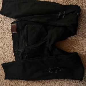 Ripped black hollister jeans